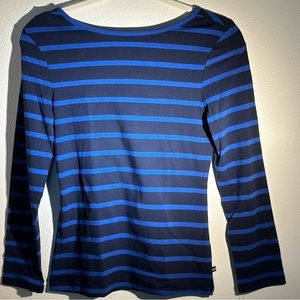 NAUTICA, Size Small, Blue and Lighter Blue Stripes